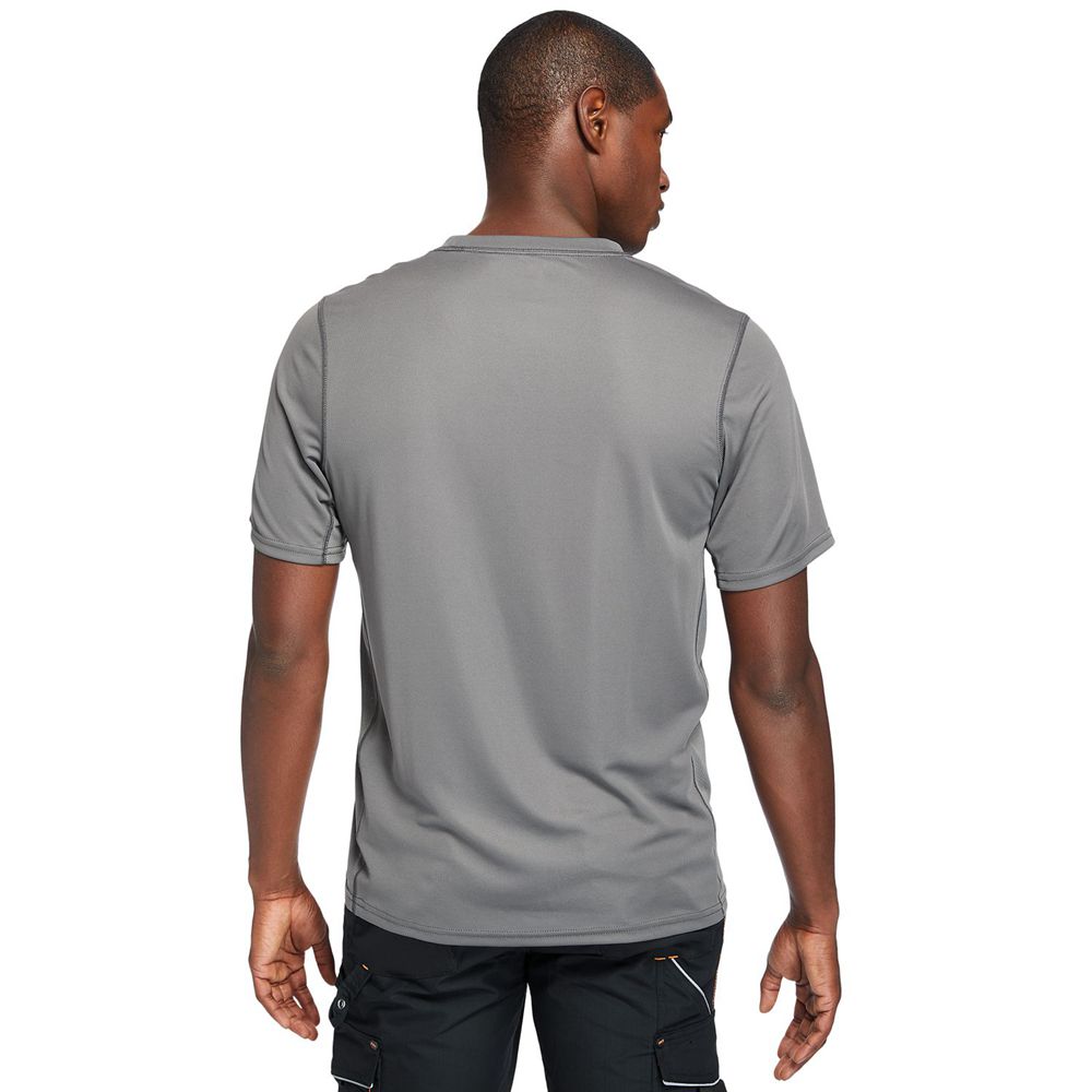 Camisetas Timberland Hombre Pro® Wicking Good Short-Sleeve Gris - Chile ESB-931604